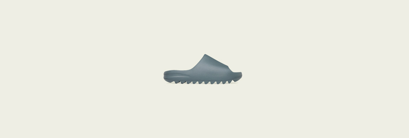 Right side of adidas Originals Yeezy Slide "Slate Marine"