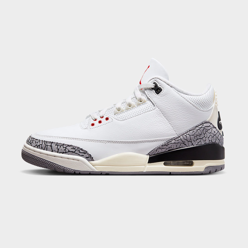 Jordan 3 Retro Summit White / Fire Red - Black | JD Sports Canada