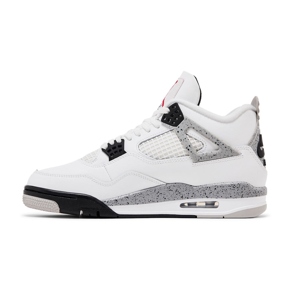 Jordan 4 Retro OG Summit White / Fire Red - Cement Grey