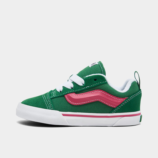 Vans Toddlers Knu Skool Green Pink White JD Sports