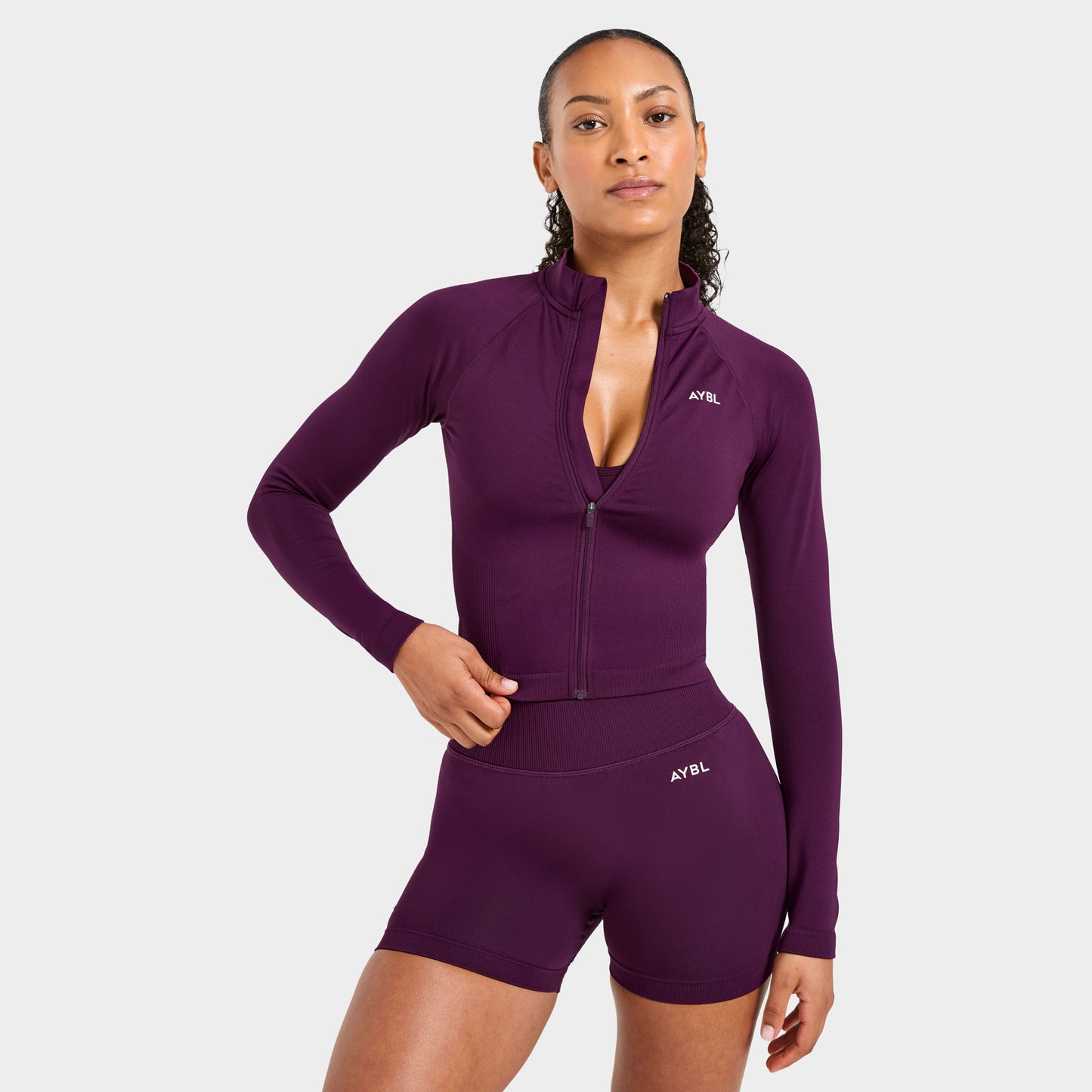 AYBL Women's Adapt Seamless Jacket / Midnight Plum