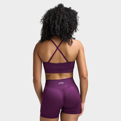 AYBL Women's Adapt Seamless Sports Bra / Midnight Plum
