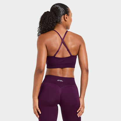 AYBL Women's Adapt Seamless Sports Bra / Midnight Plum