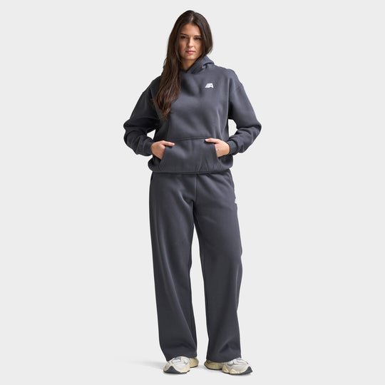 AYBL Women's Retro Athletics Oversized Hoodie / Charcoal
