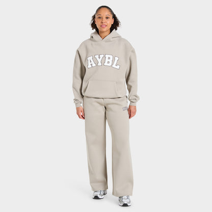 AYBL Varsity 2.0 Oversized Straight Leg Joggers / Taupe