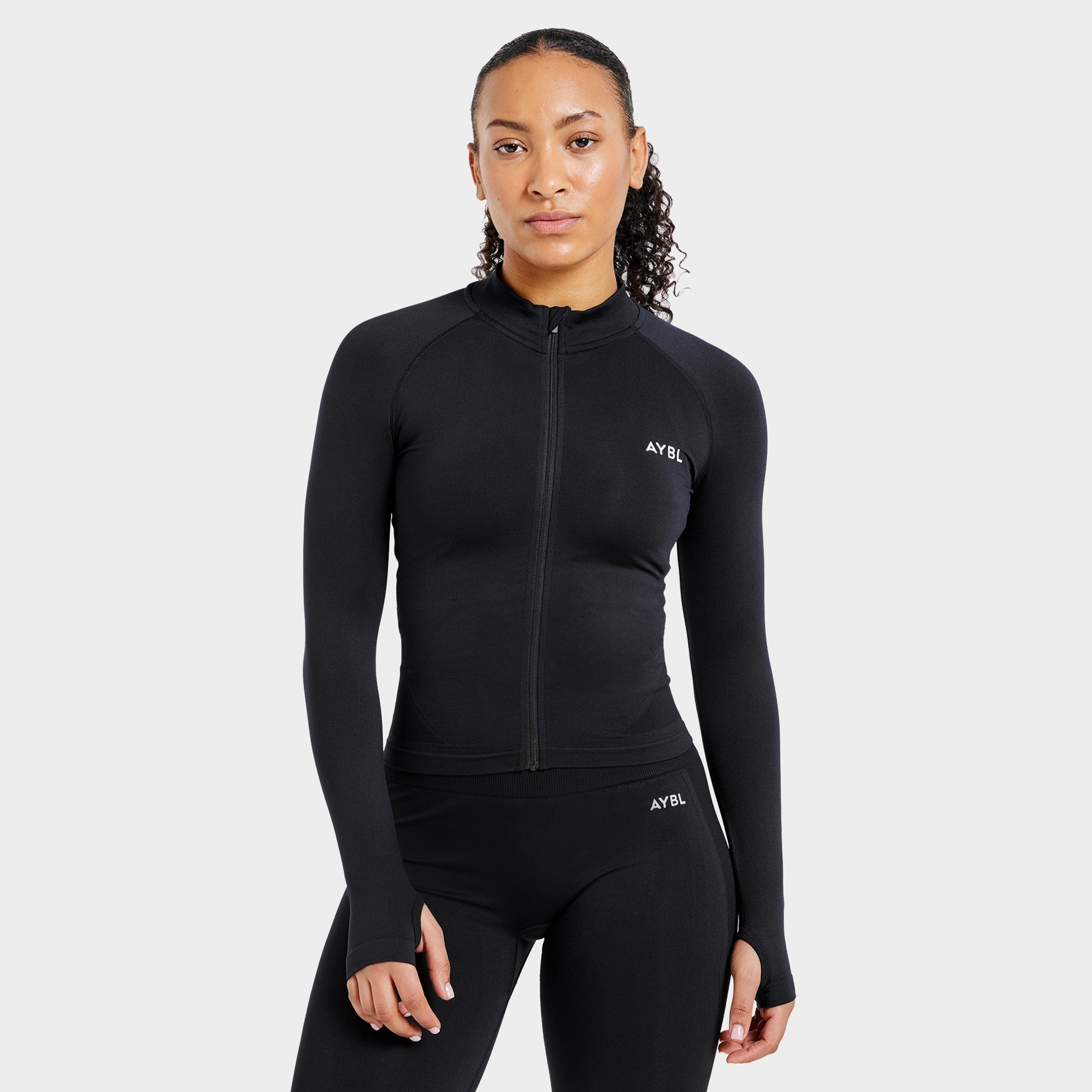AYBL Women's Empower Seamless Full Zip Jacket / Black – JD Sports