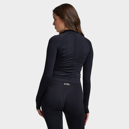 AYBL Women's Empower Seamless Full Zip Jacket / Black