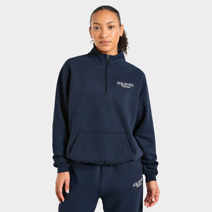 AYBL Sports Collective Oversized 1/4 Zip Pullover / True Navy
