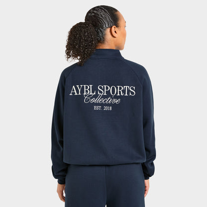 AYBL Sports Collective Oversized 1/4 Zip Pullover / True Navy