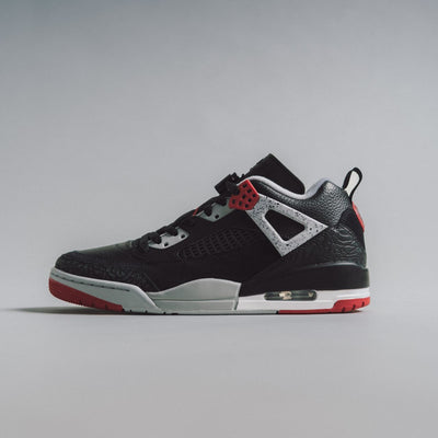 Jordan 1 Spizike “Black / Gym Red” shoe. Shop Jordan now at JD Sports.