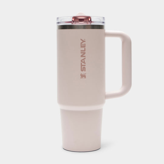 Gobelet Stanley The Quencher ProTour à paille rabattable 30 oz / Quartz rose