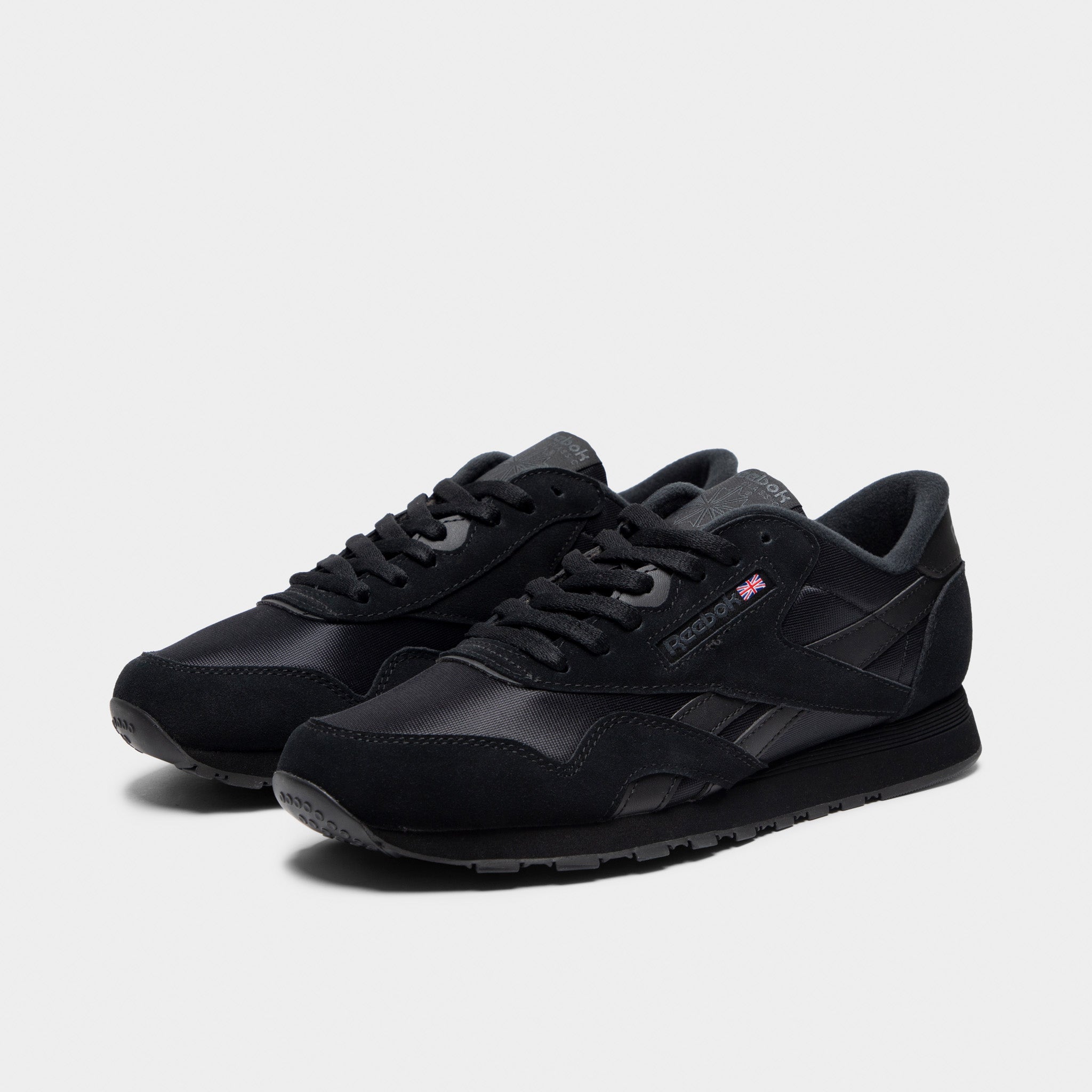 reebok leather classic black