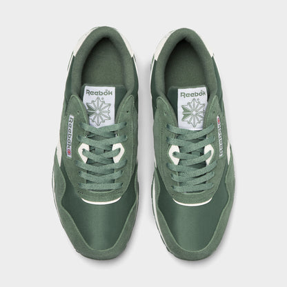 Reebok CL Nylon Green / White