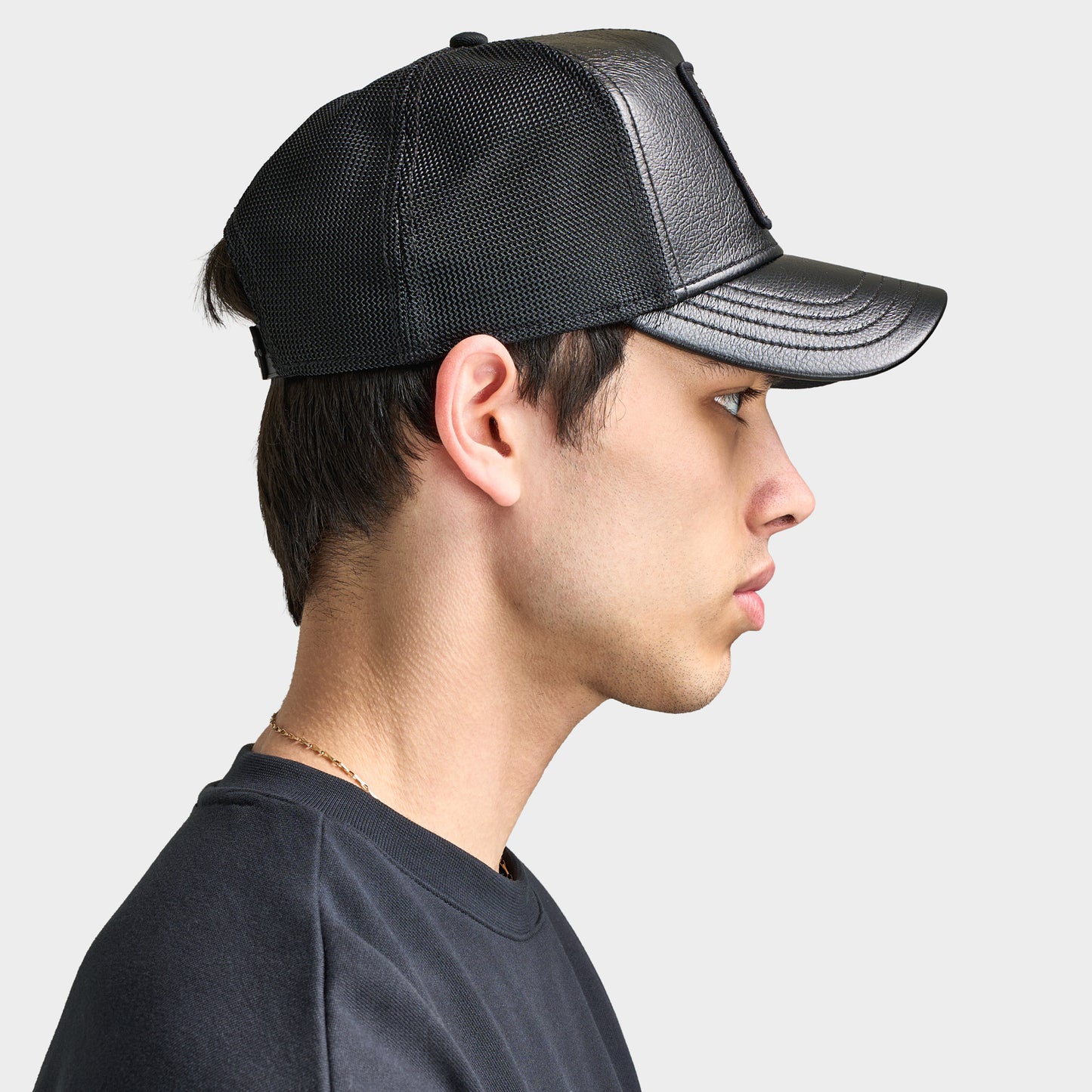 Goorin Bros Faux Leather Panther Snapback / Black