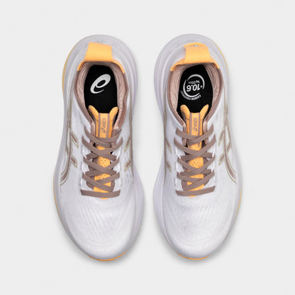ASICS Women's Gel-Nimbus 27 White / Fawn