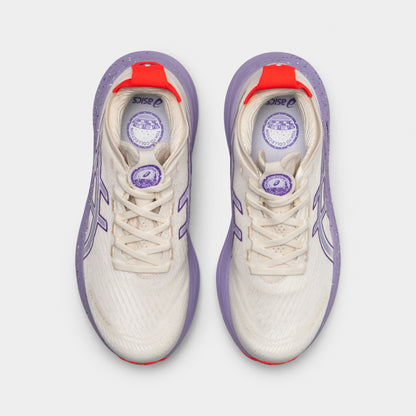 ASICS Femmes GEL-Nimbus 27 Crème / Violet Edo