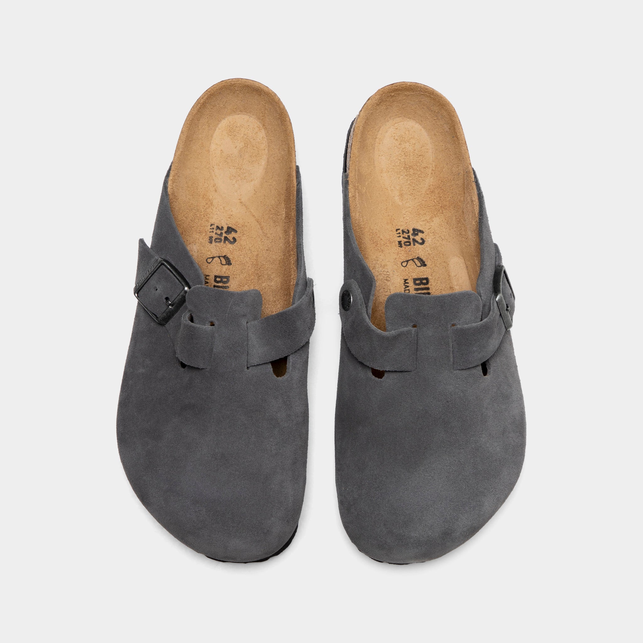 Birkenstock Boston Suede / Charcoal – JD Sports