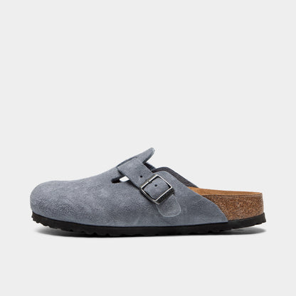 Birkenstock Femmes Boston / Bleu Pierre