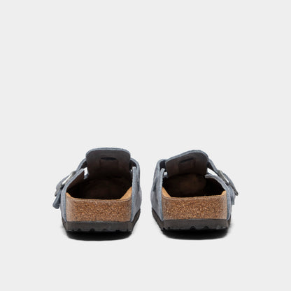 Birkenstock Femmes Boston / Bleu Pierre
