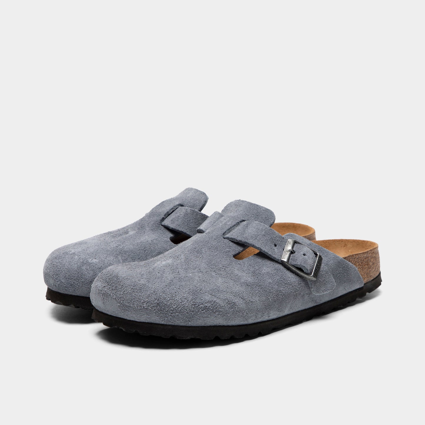 Birkenstock Femmes Boston / Bleu Pierre