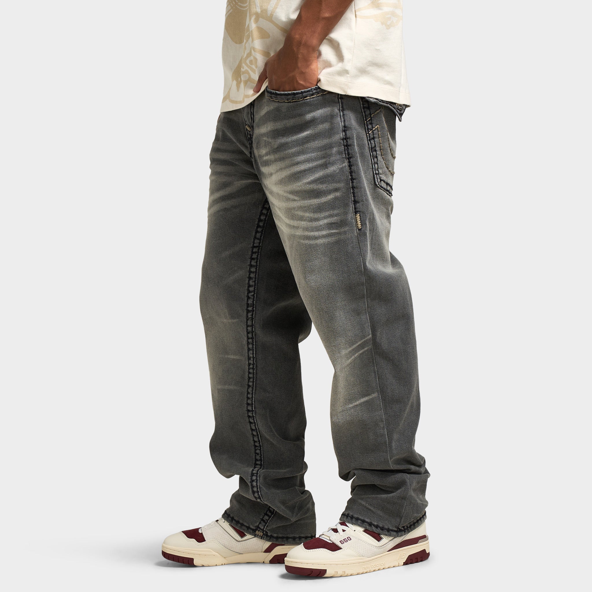 True Religion Bobby Super T Flap Jean / Keflavik Grey Wash – JD Sports