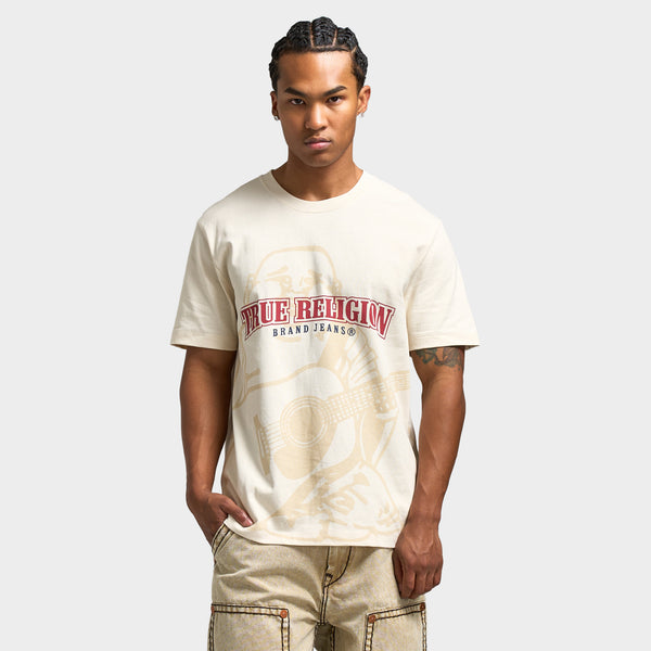 True Religion SS QT Logo Tee / Winter White – JD Sports