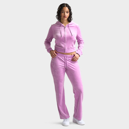 Juicy Couture Women's Classic Velour Hoodie / Violet Tulle