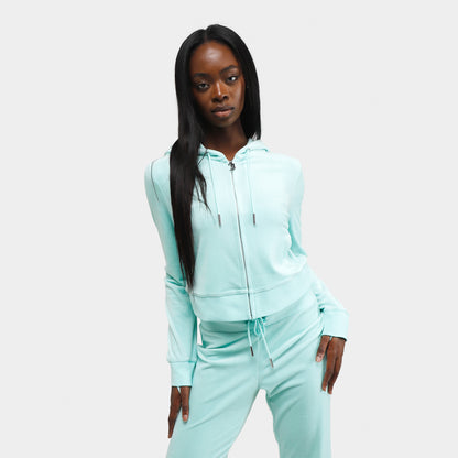Juicy Couture Femmes OG Bling Chandail à capuchon / Teinte de menthe