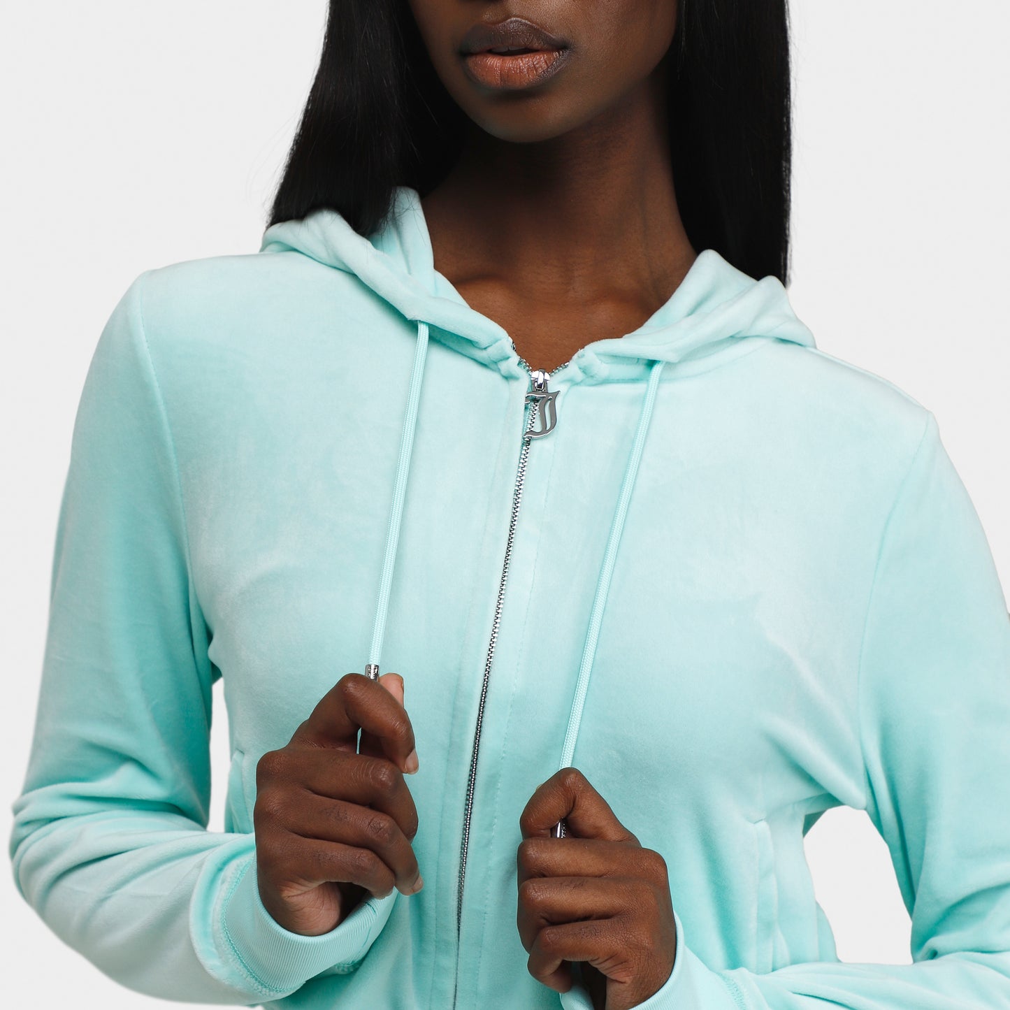 Juicy Couture Femmes OG Bling Chandail à capuchon / Teinte de menthe