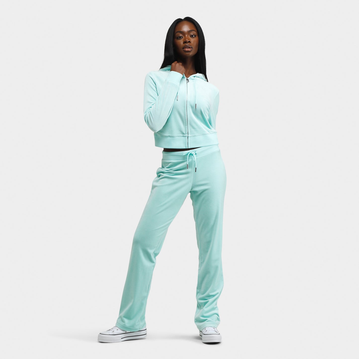 Juicy Couture Femmes OG Bling Chandail à capuchon / Teinte de menthe