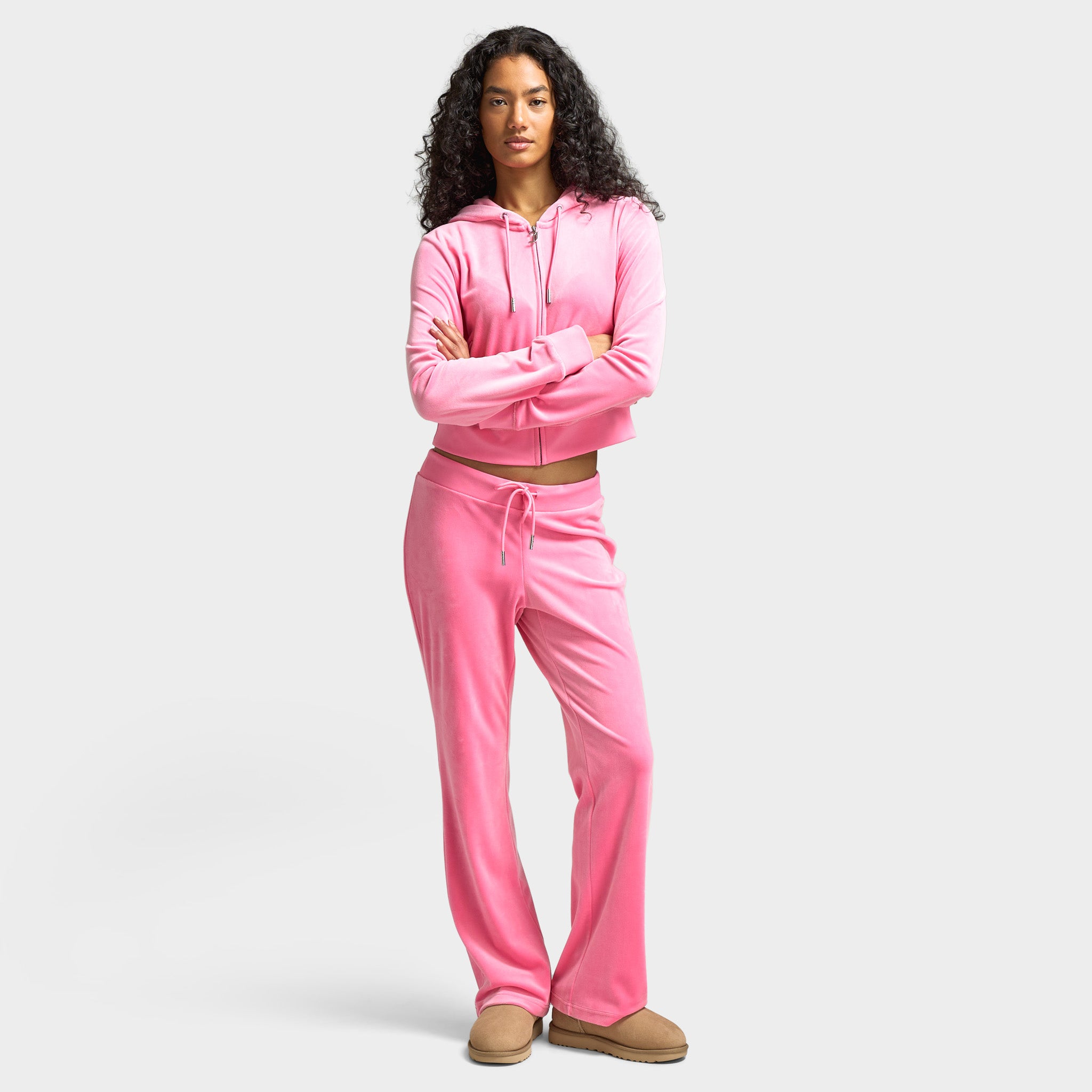 juicy Juicy Couture Luxe Velour Flared Track Pants / Liquorice – JD Sports