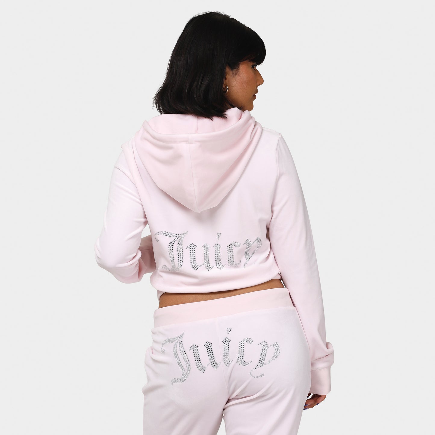 Juicy Couture Women's OG Big Bling Full Zip Hoodie / Soft Glow
