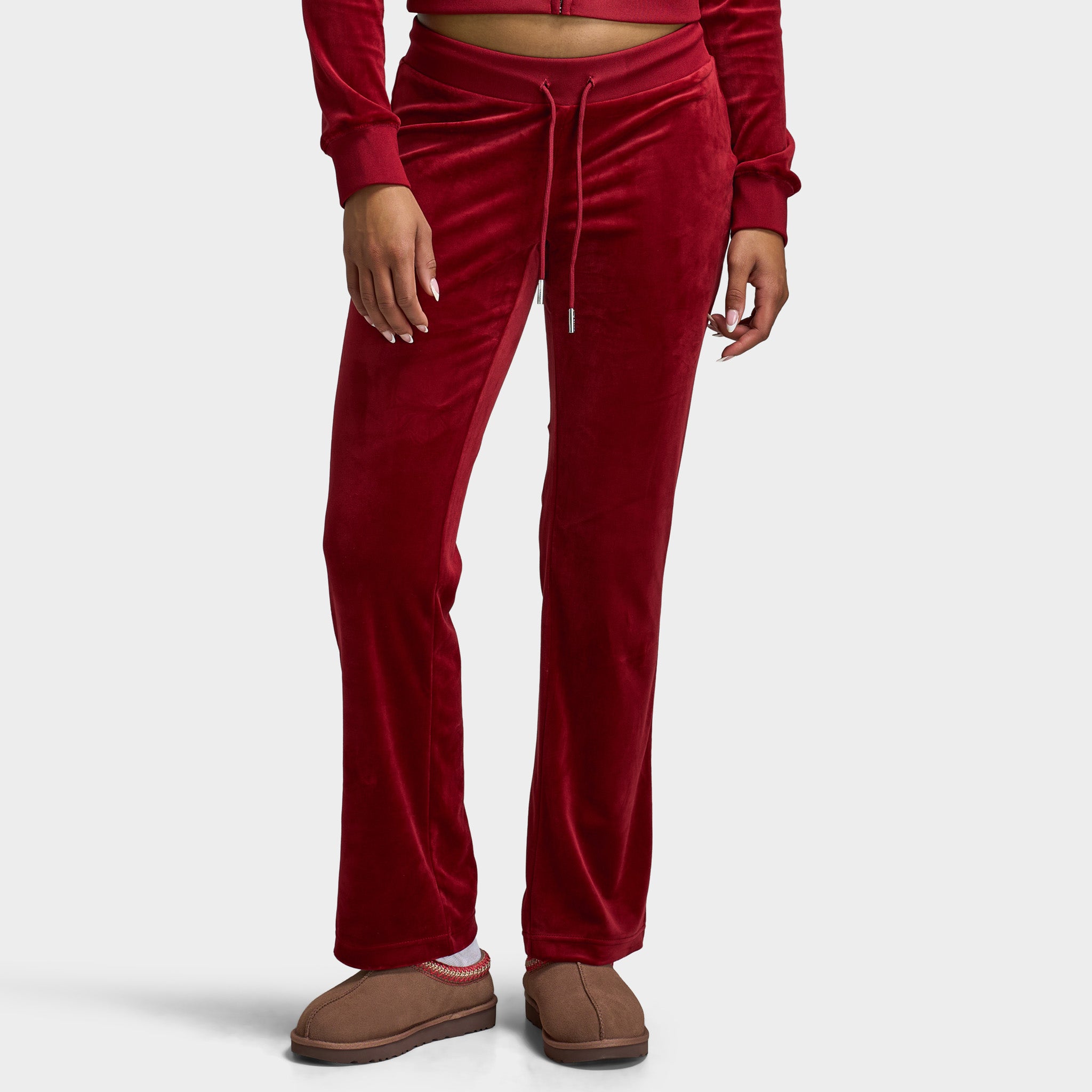 Juicy Couture OG Big Bling Velour Track Pants / Red Dahlia – JD Sports