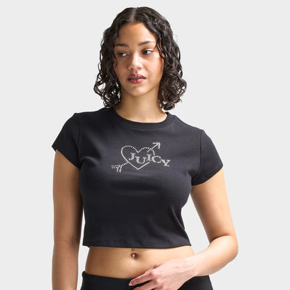 Juicy Couture Women's V-Day Baby T-Shirt / Liquorice