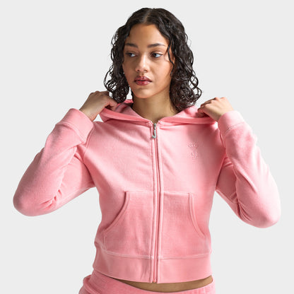 Juicy Couture Women's Heritage Cropped Track Jacket / Strawberry Ice