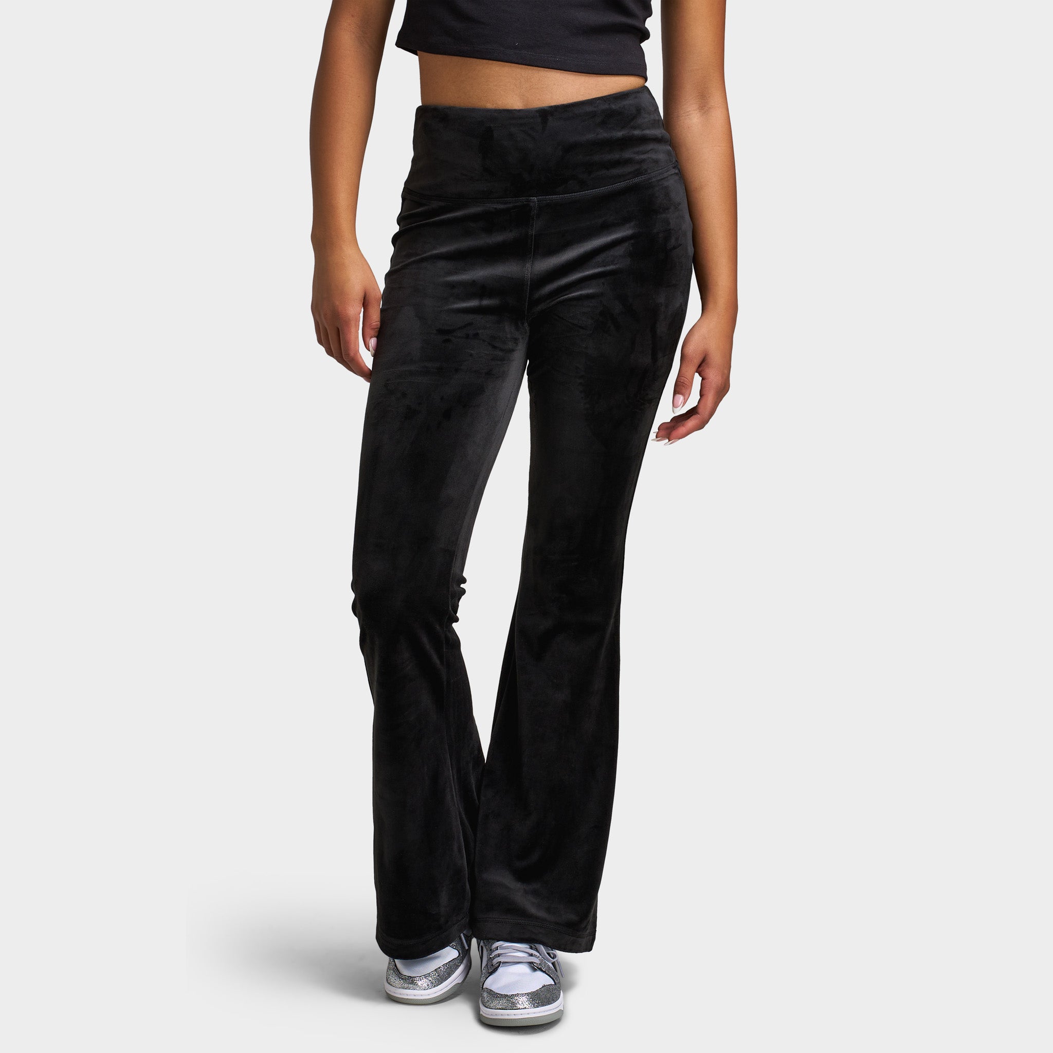 Juicy Couture Luxe Velour Flared Track Pants / Liquorice – JD Sports