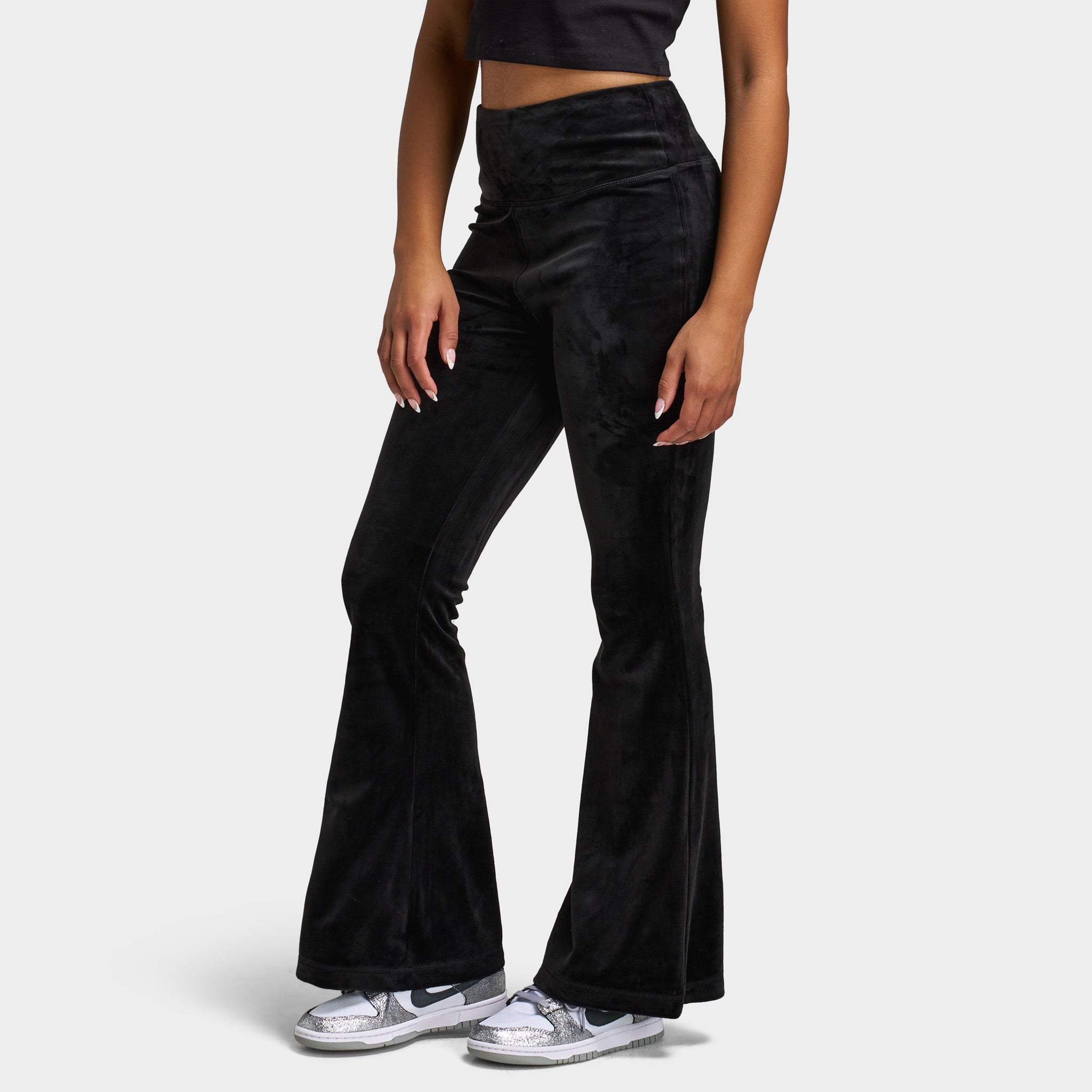 Juicy Couture Luxe Velour Flared Track Pants / Liquorice – JD Sports
