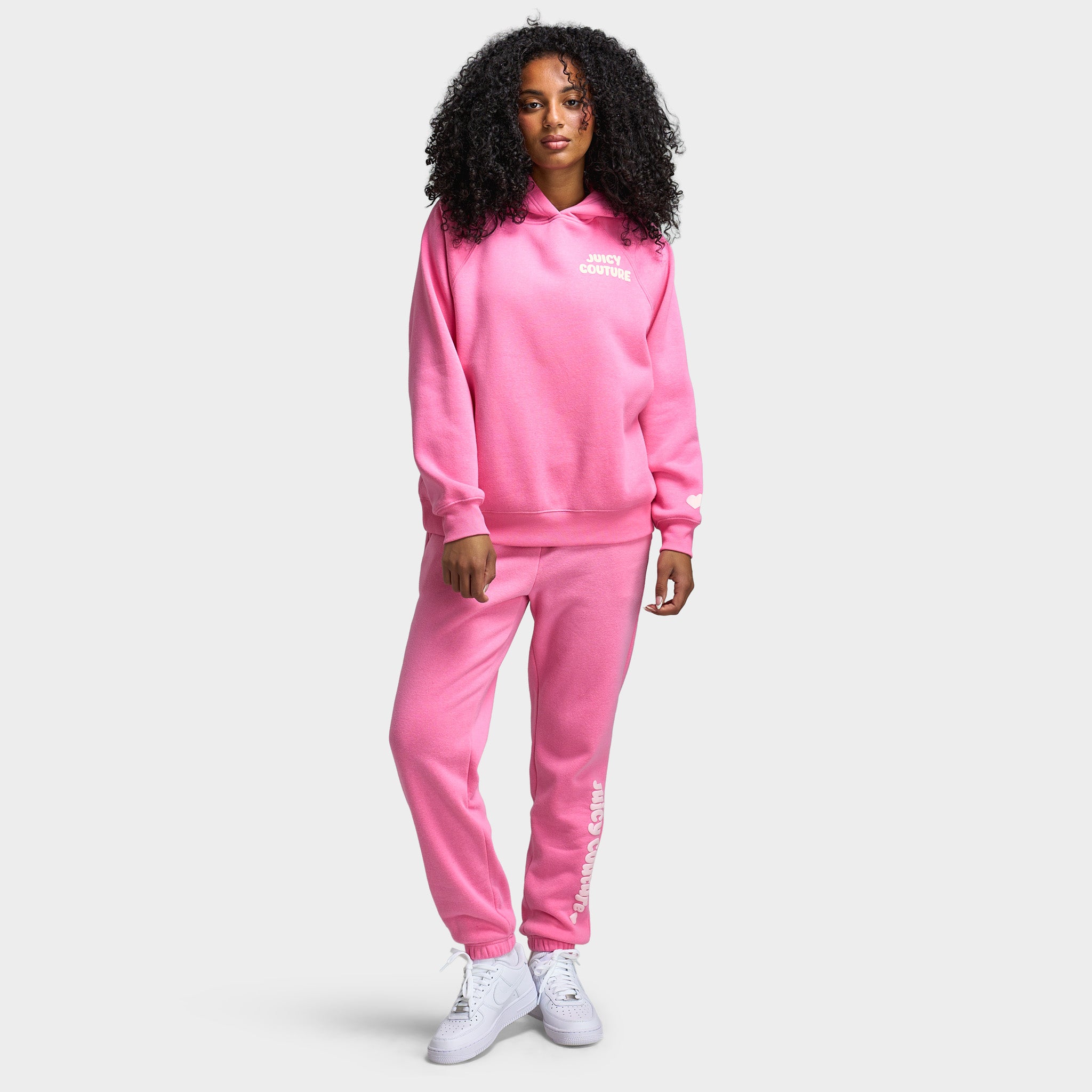 Juicy Couture Raglan Fleece Oversized Hoodie Sachet Pink / Soft