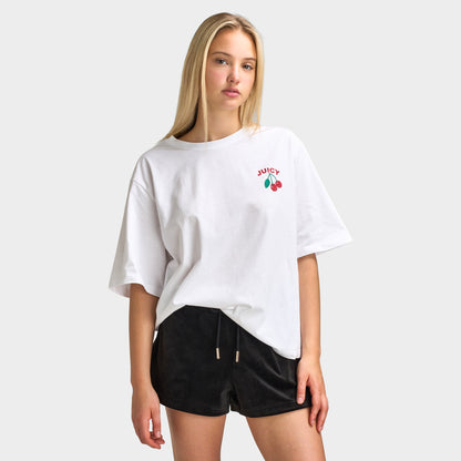 Juicy Couture Women's Oversized Graphic T-Shirt / White