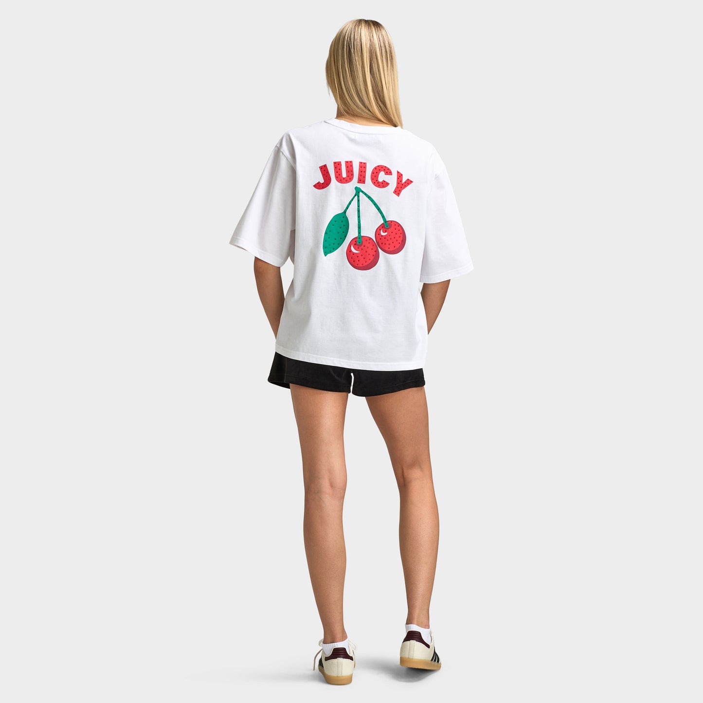 Juicy Couture Women's Oversized Graphic T-Shirt / White