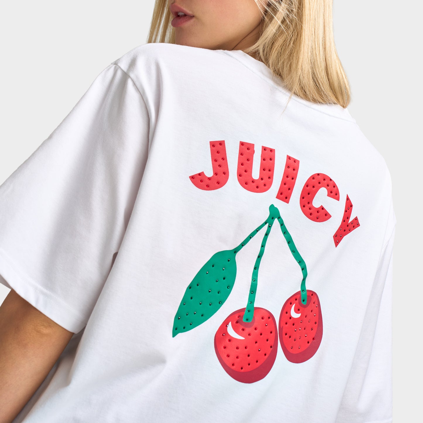 Juicy Couture Women's Oversized Graphic T-Shirt / White