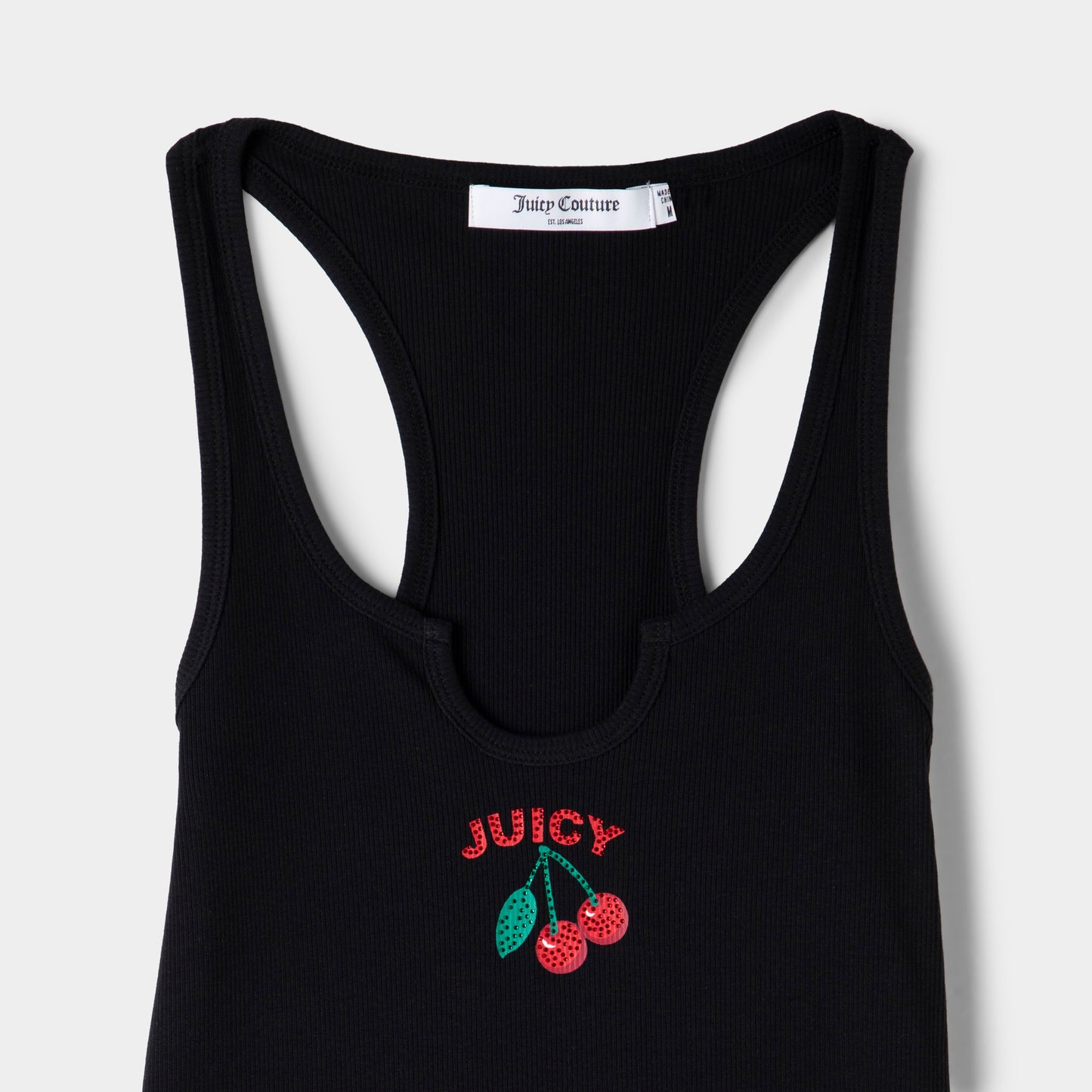 Juicy Couture Racerback Graphic Tank / Liquorice