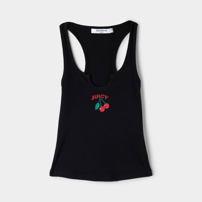 Juicy Couture Racerback Graphic Tank / Liquorice