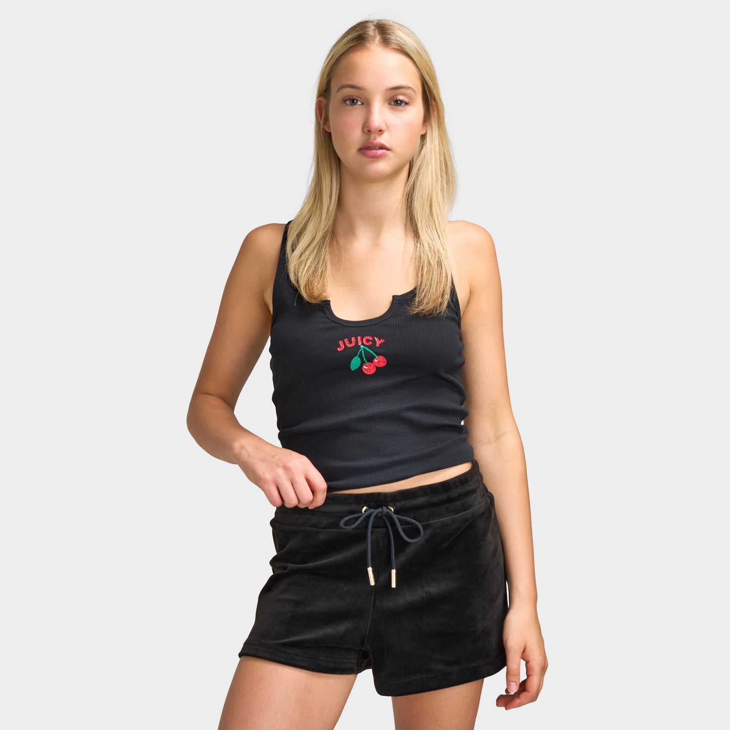 Juicy Couture Débardeur graphique dos nageur / Réglisse