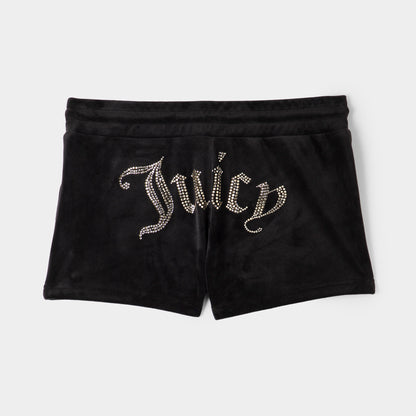 Juicy Couture Drawstring Short With Hotflix / Liquorice