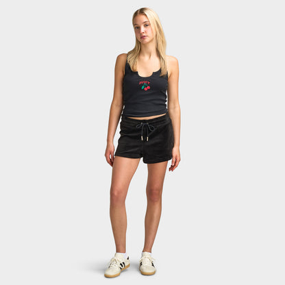 Juicy Couture Women's Drawstring Short With Hotflix / Liquorice
