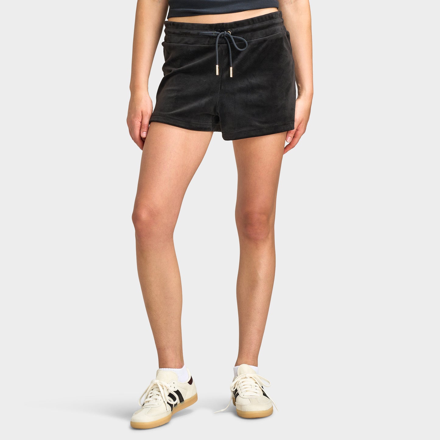 Juicy Couture Women's Drawstring Short With Hotflix / Liquorice