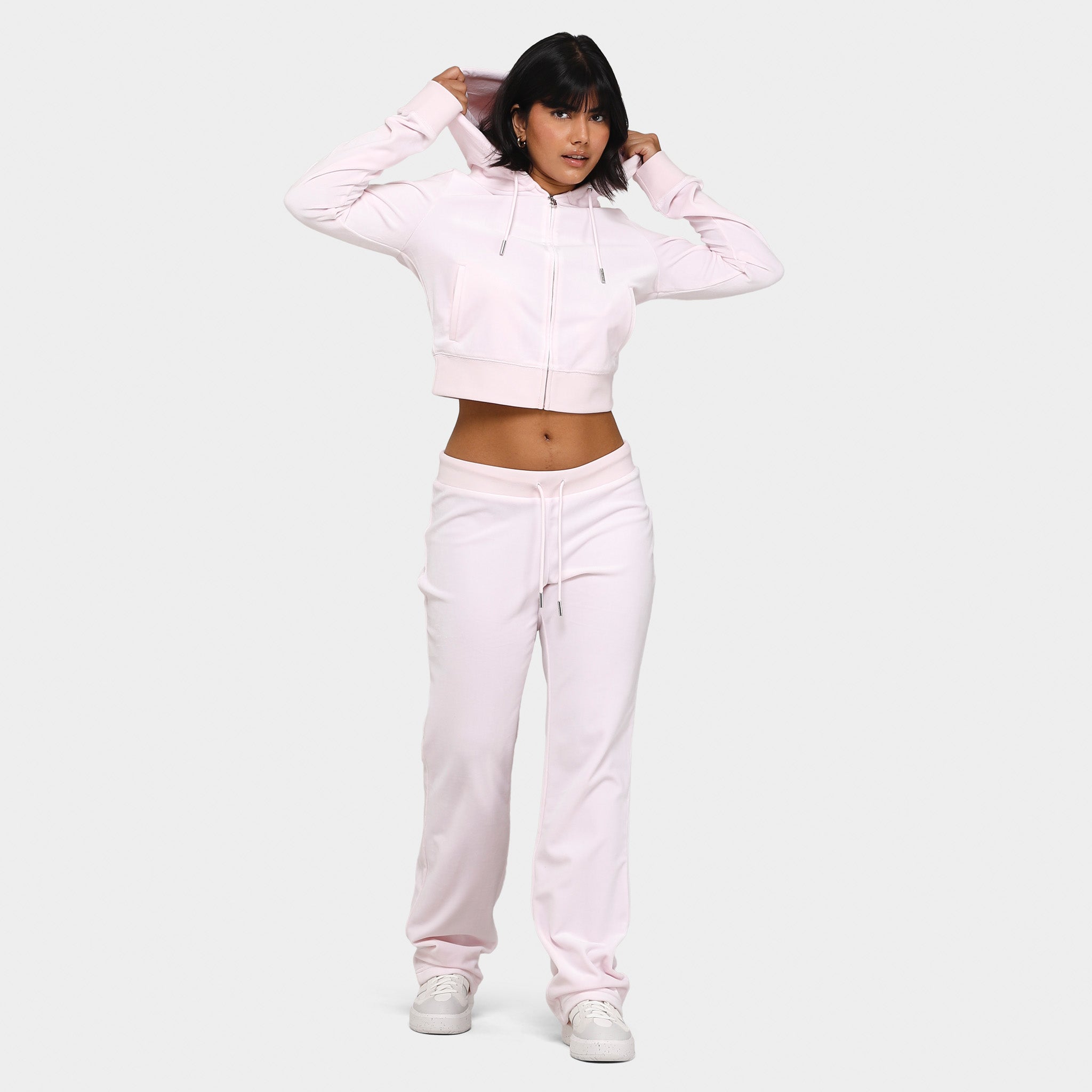Juicy Couture Women's OG Big Bling Full Zip Hoodie / Soft Glow