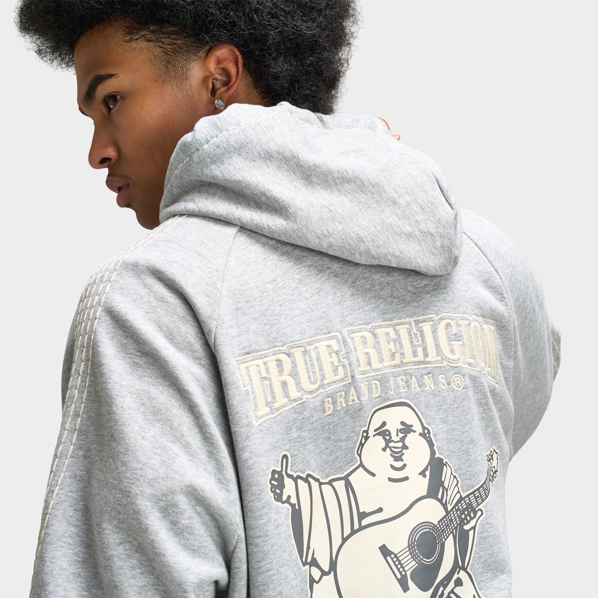 【io着用】TRUE RELIGION True Religion Super T Cinched Zip Up / Heather Grey – JD Sports