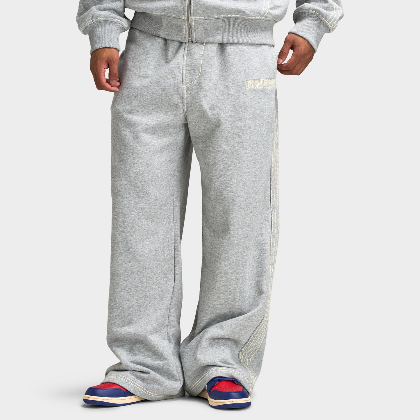 True Religion Super T Baggy Sweats / Heather Grey